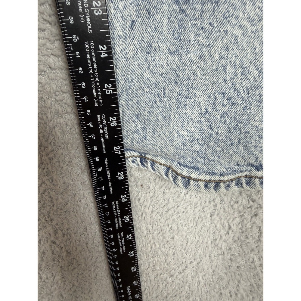 FRAME Le High Straight Ankle Jeans Womens 28 Lombard Bleach‎ Acid Wash Blue - Picture 8 of 10
